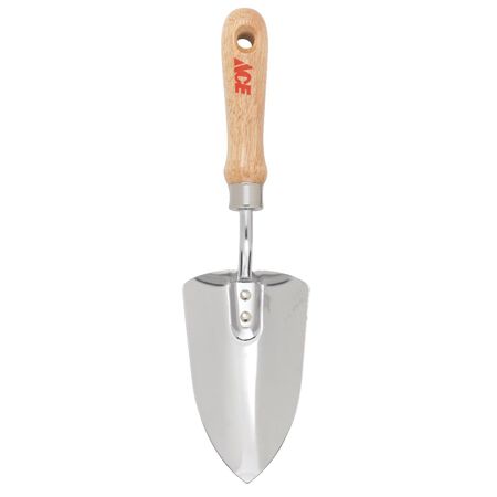 Ace 12 in. Steel Hand Trowel Wood Handle