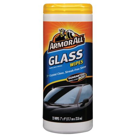 Armor All Auto Glass Cleaner Wipes 25 ct