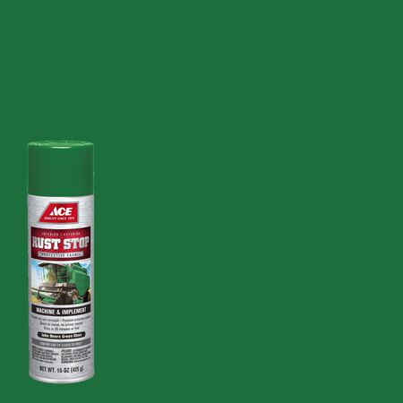 Ace Rust Stop Machine & Implement Gloss John Deere Green Protective Enamel Spray Paint 15 oz