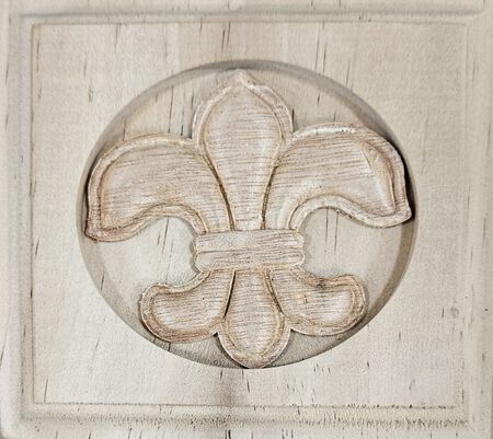 Rosette Trim Block Fleur De Li