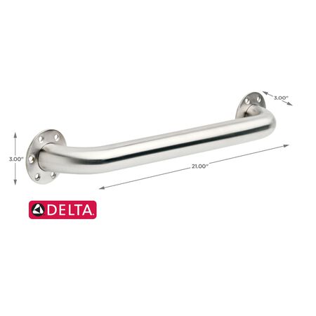 Delta Satin Stainless Steel Grab Bar 18 in. L