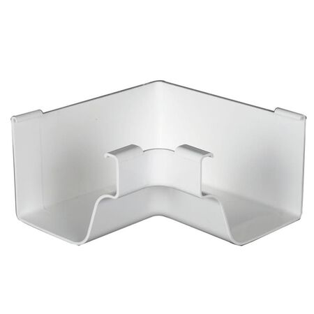 Amerimax 5 in. W X 6.25 in. L White Vinyl K Inside Miter