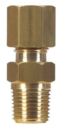 JMF 1/4 in. Compression Dia. x 1/8 in. MPT Dia. Brass Compression Connector