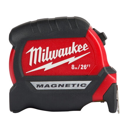 Milwaukee 26 ft. L X 1 in. W Compact Wide Blade Magnetic Tape Measure 1 pk