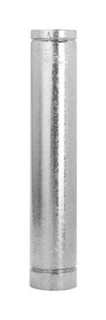 Selkirk 4 in. Dia. x 36 in. L Aluminum Round Gas Vent Pipe Metallic
