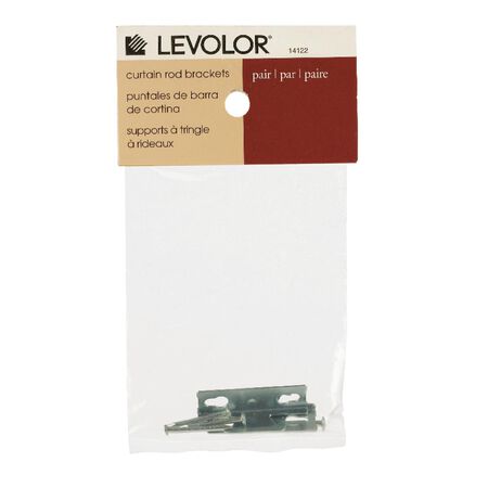 Kenney Chrome Silver Curtain Rod Bracket