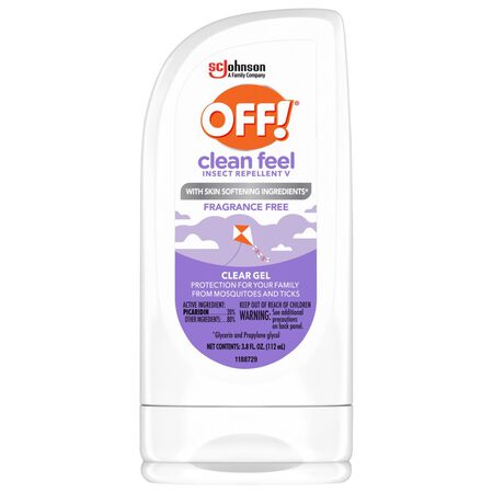 OFF! Clean Feel Insect Repellent Gel For Mosquitoes/Ticks 3.8 oz