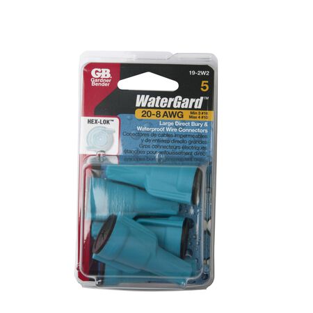 Gardner Bender WaterGard Wire Connector 20-8 AWG Blue and Black 5 pk