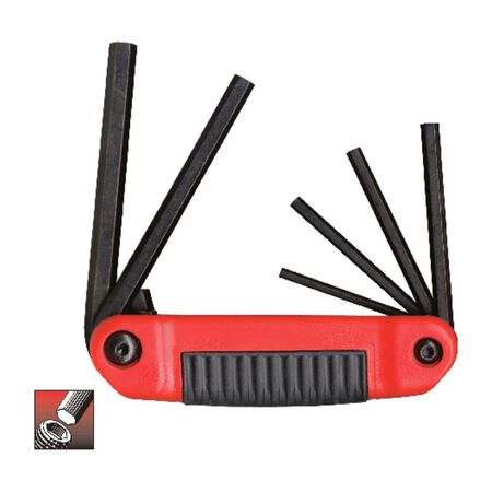 Eklind Ergo-Fold 5/32 to 3/8 in. SAE Fold-Up Hex Key Set 6 pc