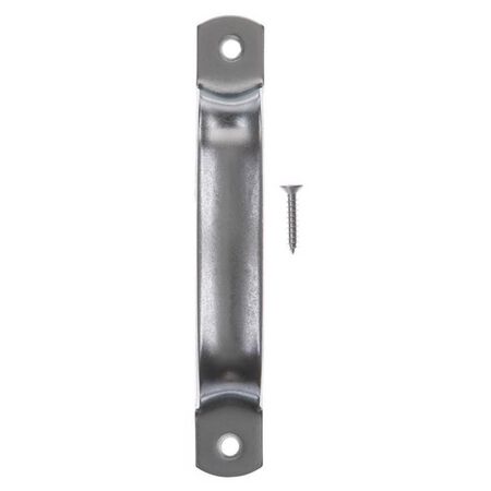 Ace 6.5 in. L Zinc-Plated Silver Steel Door Pull