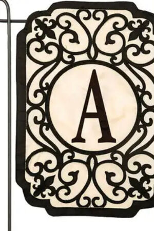 Monogram Garden Filigree Flag