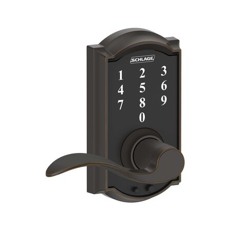 Schlage Aged Bronze Steel Electric Touch Screen Entry Lock