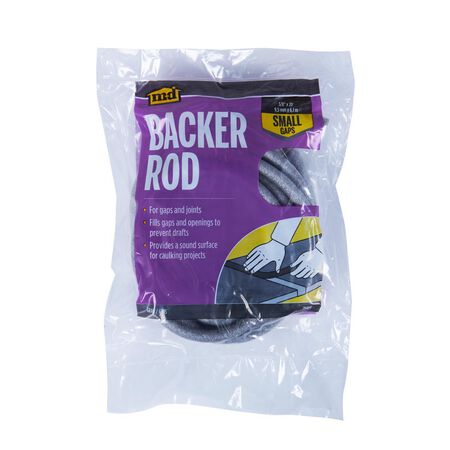 M-D Gray Polyethylene Caulk Backer Rod For Gaps and Openings 20 ft. L X 3/8 in.