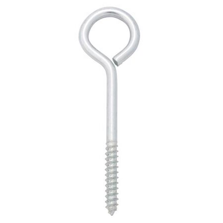 Hampton 3/8 in. X 6 in. L Zinc-Plated Steel Lag Thread Eyebolt
