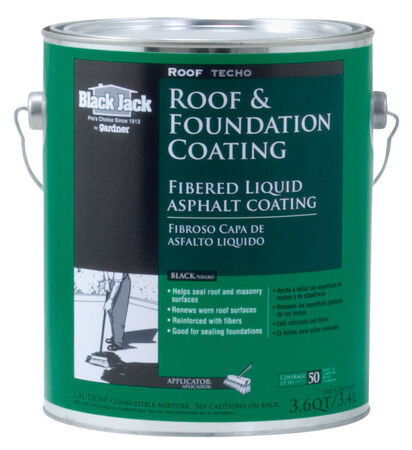 Black Jack Gloss Black Asphalt Roof And Foundation Coating 1 gal