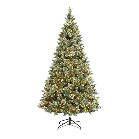Holiday Bright Lights 1-2 Tree 7-1/2 ft. Full LED 2000 ct Tripoli Pine Sparkle Color Changing Christ