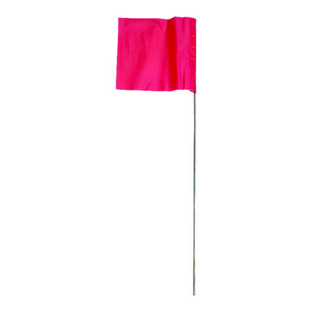 C.H. Hanson 21 in. Fluorescent Red Marking Flags Polyvinyl 100 pk
