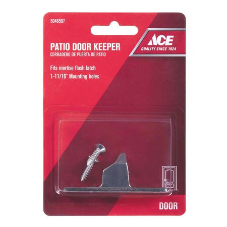 Ace Chrome Silver Zinc Door Keeper 1 pc