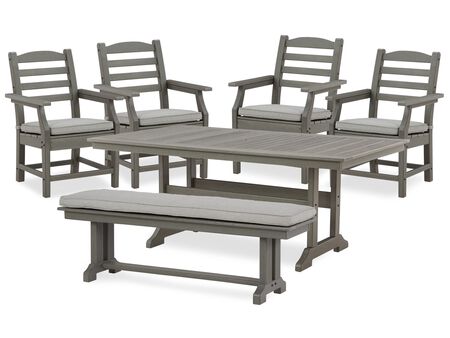 Ashley Visola 6 pc. Gray Dining Set with Bench