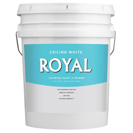 Royal Flat Ceiling White Paint Interior 5 gal