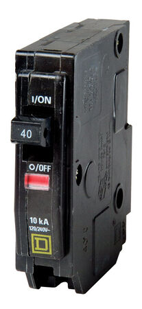 Square D QO 40 amps Plug In Single Pole Circuit Breaker