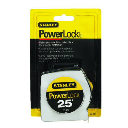 Stanley PowerLock 25 ft. L X 1 in. W Tape Measure 1 pk