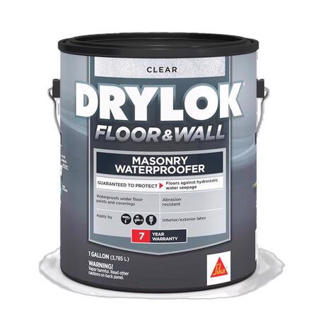 Drylok High-Gloss Clear Latex Masonry Waterproof Sealer 1 gal