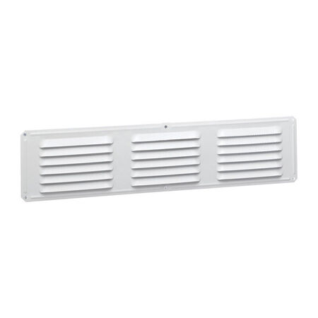 Air Vent Undereave Vent 16 in. x 4 in. 28 Sq." 15 in. x 3 in. Aluminum White