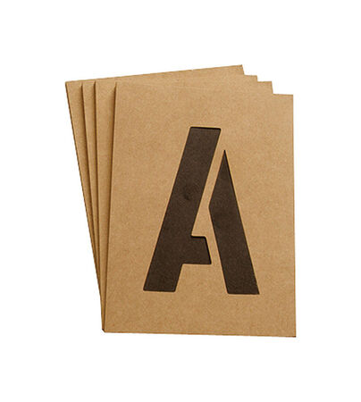 Hy-Ko 2 in. Card Stock Letters Stencil 6 each