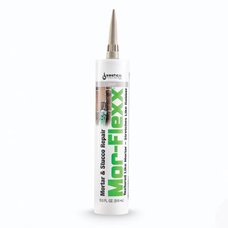 Sashco Mor-Flexx Gray Elastomeric Acrylic Latex Mortar and Stucco Repair Caulk 10.5 oz