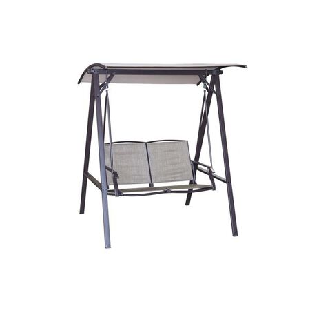 Seasonal Trends 2-Person Swing Steel Dark Brown