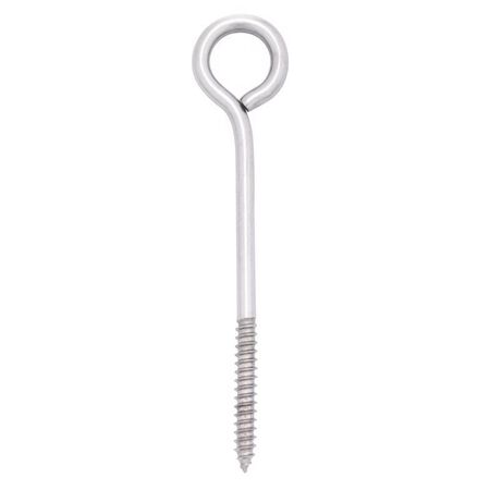 Hampton 5/16 in. X 6 in. L Stainless Stainless Steel Lag Thread Eyebolt