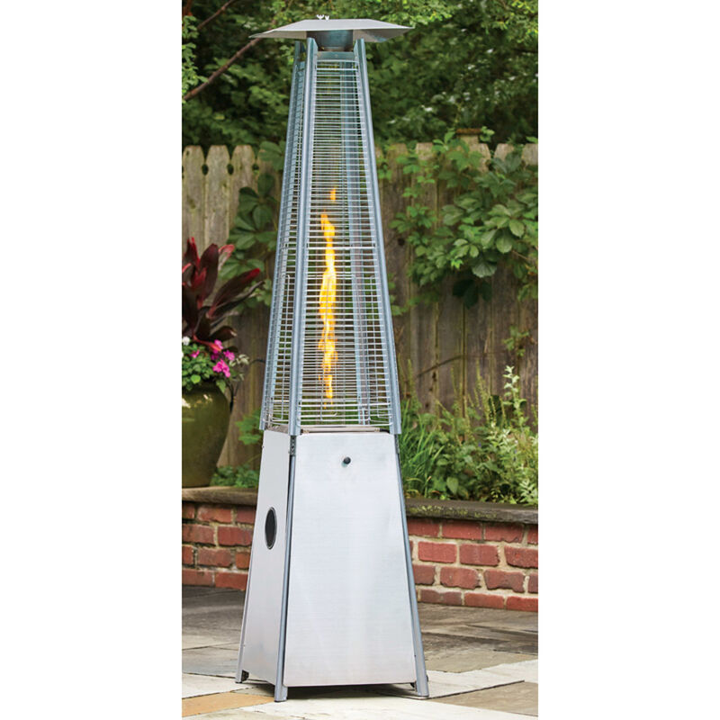 Living Accents 40000 BTU Propane Stainless Steel Pyramid Patio Heater 500  sq ft | Stine Home + Yard : The Family You Can Build Around™