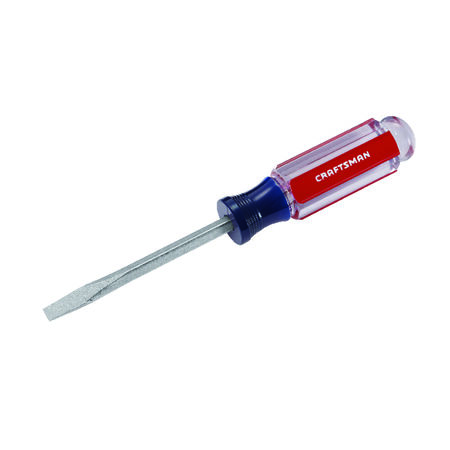 Craftsman 1/4 in. S X 4 in. L Slotted Screwdriver 1 pc
