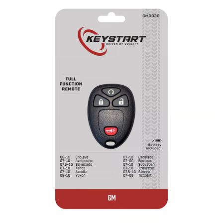KeyStart GM002 Self Programmable Remote Automotive Replacement Key For General Motors