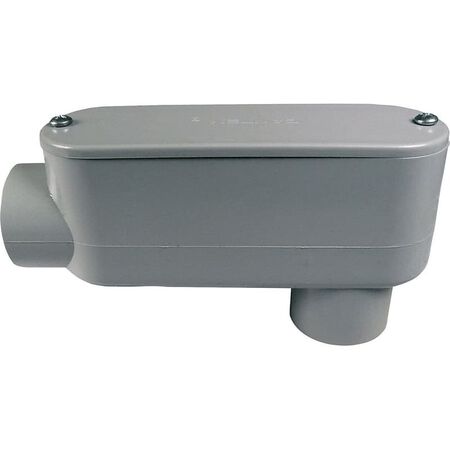 Cantex 1-1/2 in. D PVC Conduit Body For PVC 1 pk