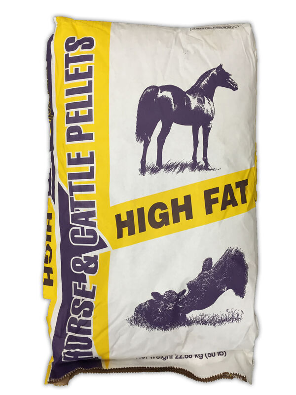 High fat horse & cattle pellets 50 lb Stine Home + Yard The Family