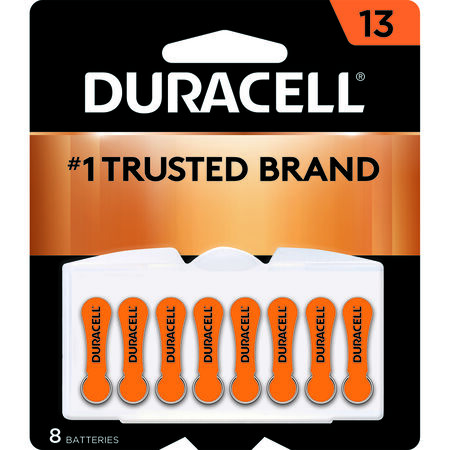 Duracell Zinc Air 13 1.4 V 300 Ah Hearing Aid Battery 8 pk