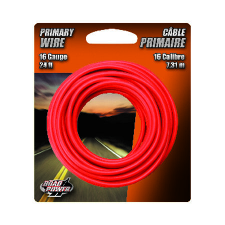 Coleman Cable 24 ft. 16 Ga. Primary Wire Red