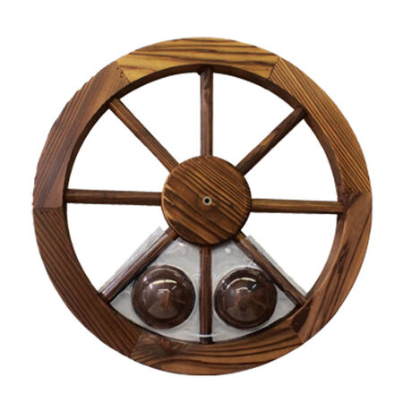 Wagon Wheel 24" Charred Finish
