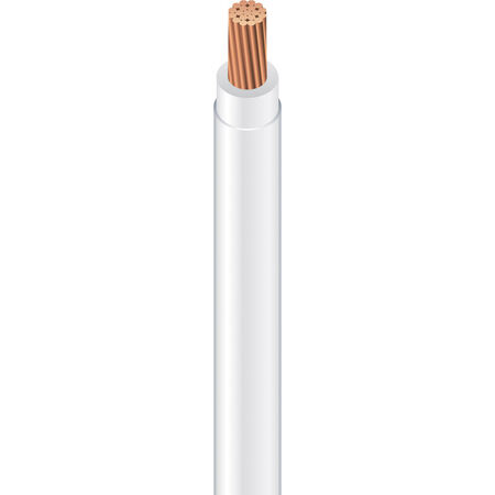 Southwire 500 ft. 12/1 THHN Stranded Wire White - Sold by the foot