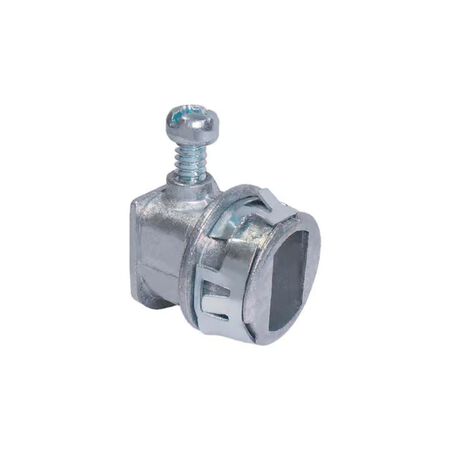Sigma Engineered Solutions Snap Lock 3/8 in. D Die-Cast Zinc Flex Connector For AC and MC 2 Pack