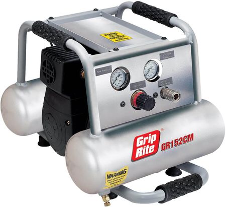 Grip-Rite GR152CM 1.5HP 2 Gallon Twin Tank Compressor