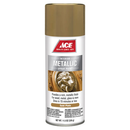 Ace Brilliant Gold Plate Metallic Spray Paint 11.5 oz