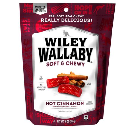 Wiley Wallaby Hot Cinnamon Licorice 10 oz