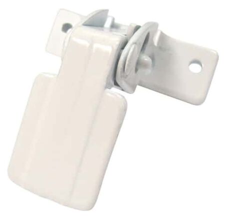Barton Kramer Satin White Aluminum Door Latch 1 pk