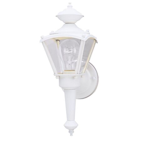 Westinghouse 1 lights Textured White Incandescent 1 Outdoor Wall Lantern Fixture