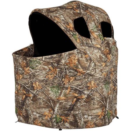 Ameristep Tent Chair Ground Hunting Concealment Blind with Case, Realtree Edge Camo