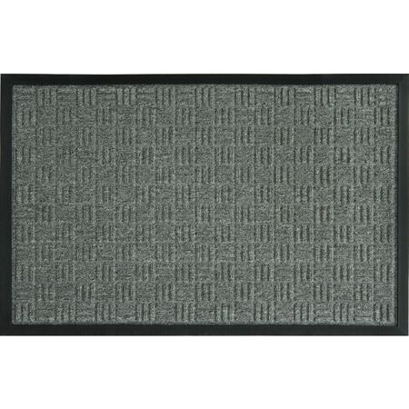 Sports Licensing Solutions 18 in. W X 30 in. L Gray Parquet Rubber Door Mat