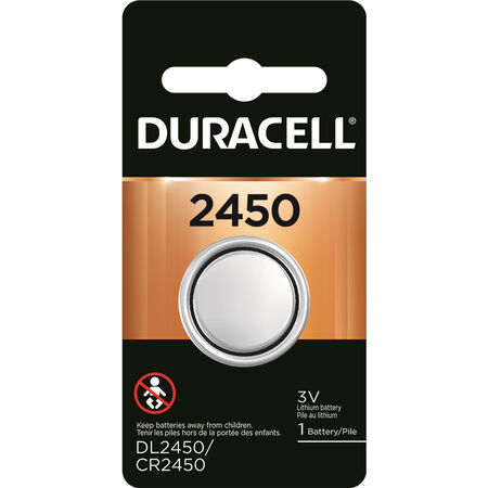 Duracell Lithium 2450 3 V 600 Ah Medical Battery 1 pk